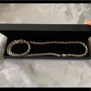 925 Italy rope chain